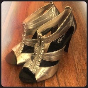 Silver Metallic Michael by Michael Kors Heels